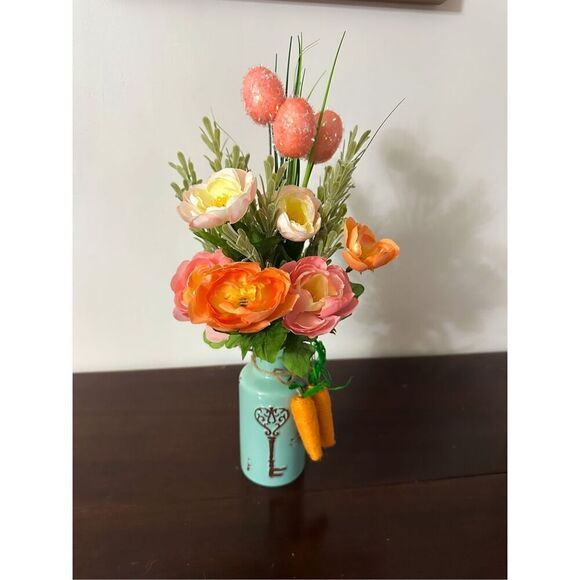 Spring/Easter Faux Floral oranges Flowers 💐 - Picture 2 of 7